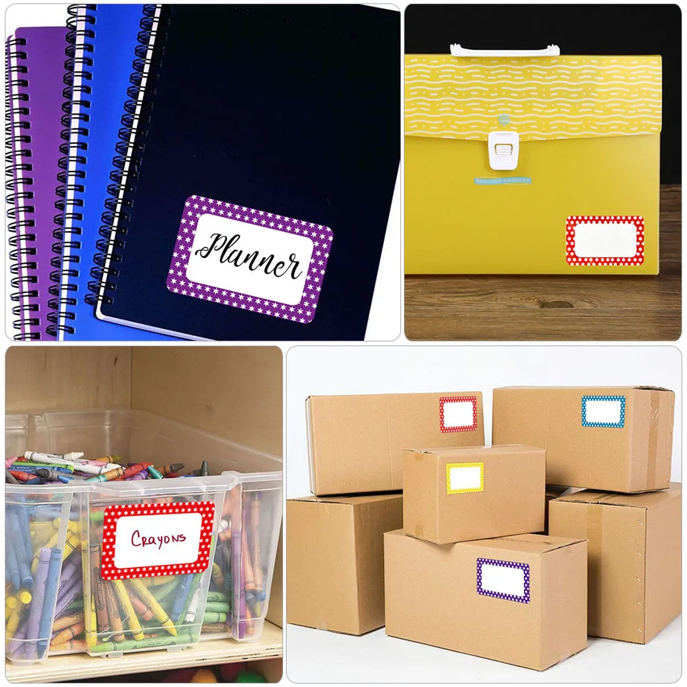 

Sorting Tag Stickers Colorful Name Labels Blank Adhesive Notes for Fridge Home Organization Sorting Tags Name Tag Stickers