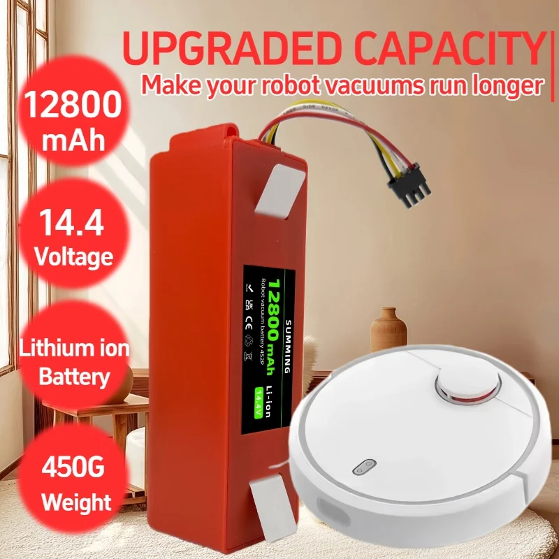 

Original 14.4V Li-ion Battery Robotic Vacuum Cleaner Replacement Battery for Xiaomi Robot Roborock S50 S51 S55 Accessory Spare