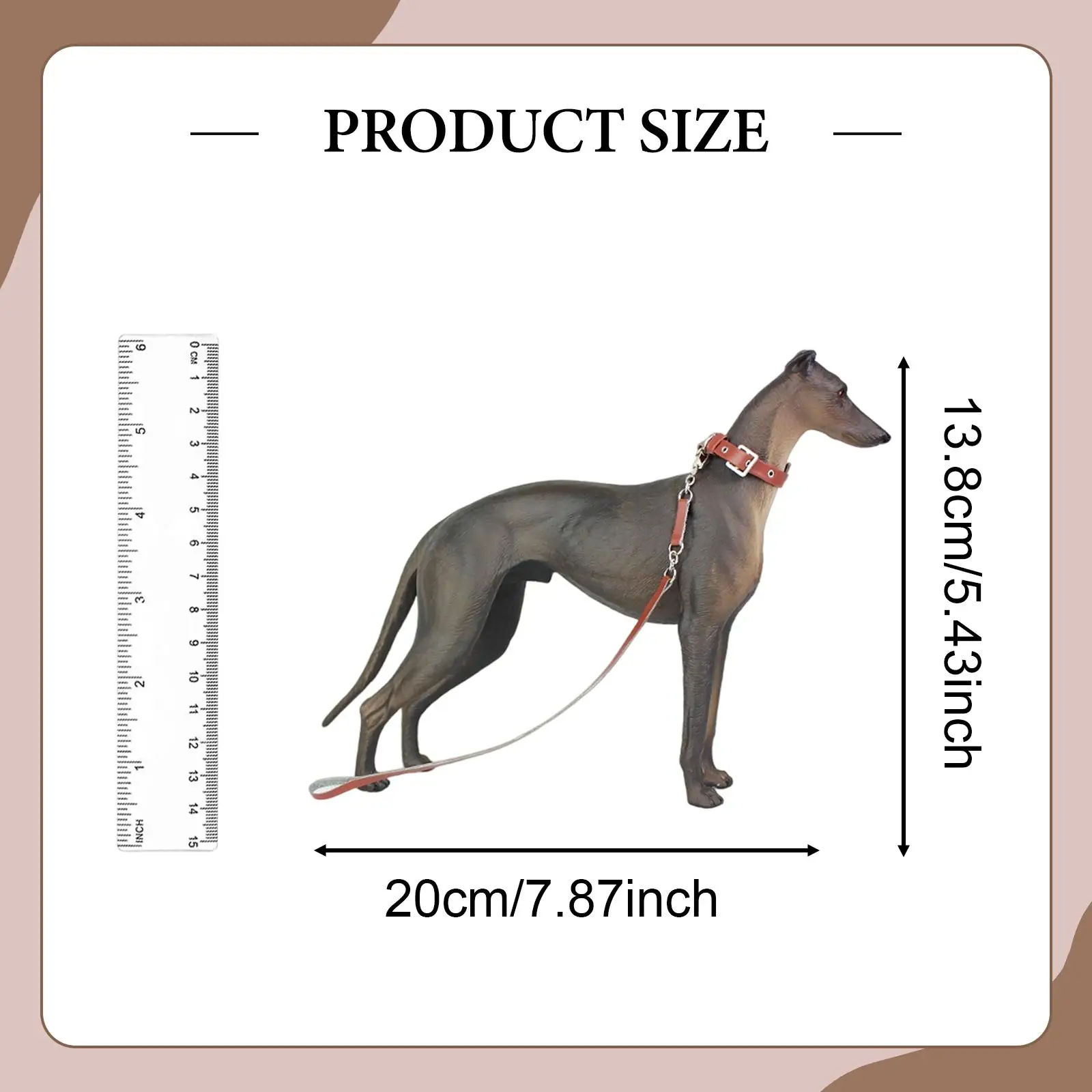 Figura de perro 1/6, decoración coleccionable, juguete educativo, juguete pintado para niños