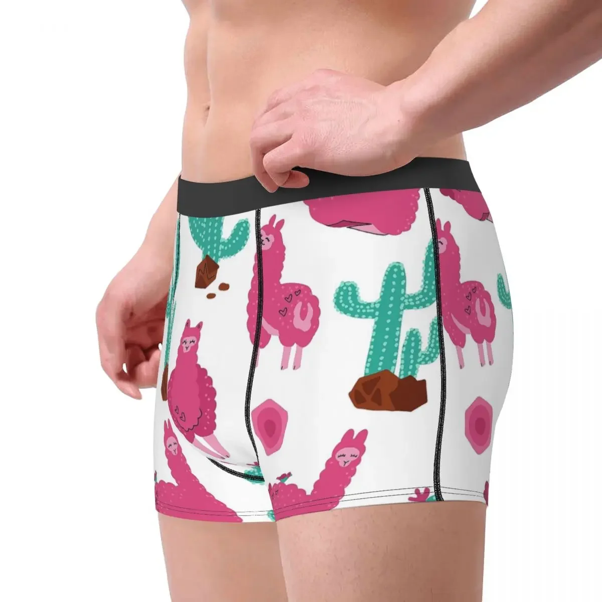 Alpaca Clever Lively Naughty Lovely Cherubic The Red Sheep Underpants Homme Panties Man Underwear Comfortable Shorts Briefs