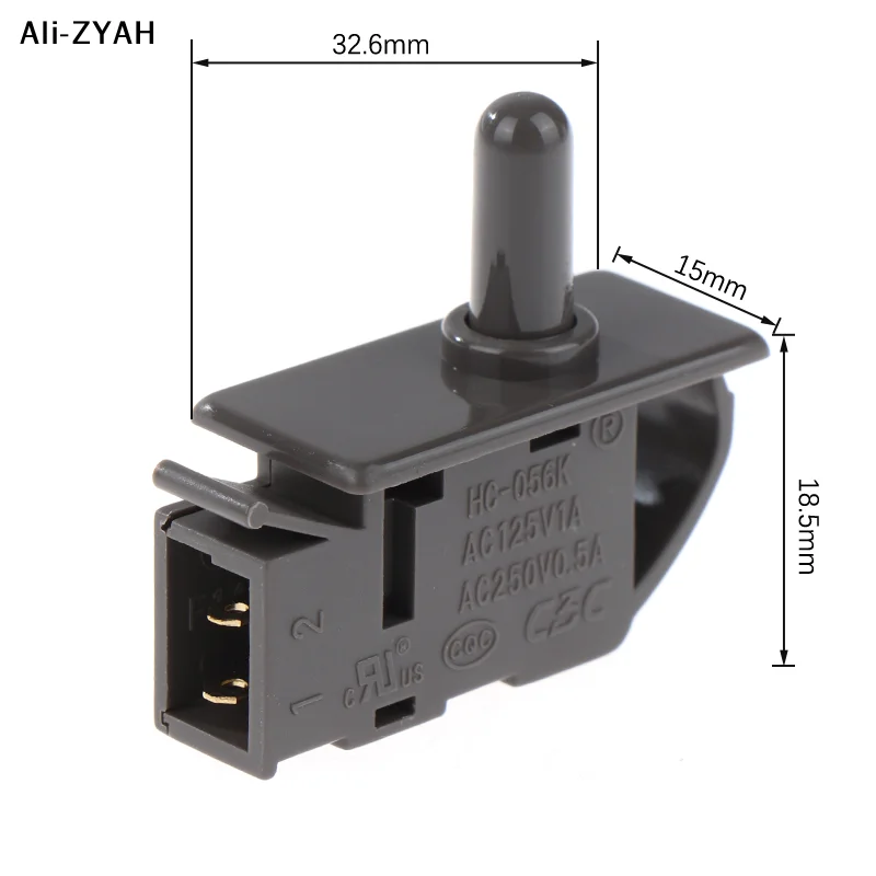 【Aym】1Pc HC-056K Refrigerator Spare Parts Door Light Control Normally Close Push Button Switch Refrigerator Freezer Door Switch