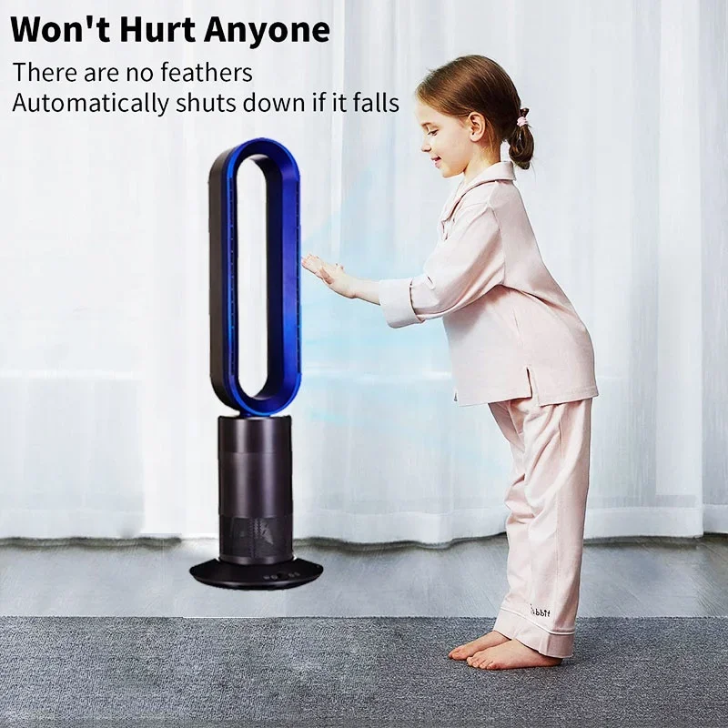 Ptc Heater Appliances Electrical Standing Fan Home Electric Heater Air Conditioner Fan Heating Cooling Bladeless Tower Fan