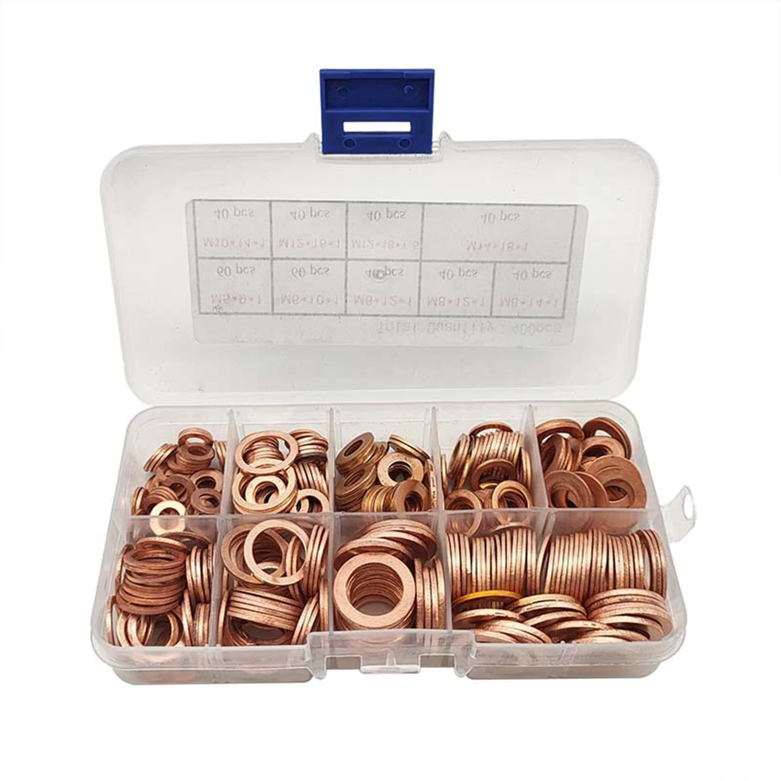 

Boxed Gasket Set Copper Gasket Assortment Corrosion-resistant Good Electrical Conductivity High Hardness High Heat Resistance