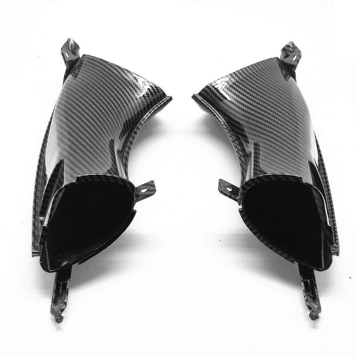 Carbon Fiber Pattern Dash Airduct Intake Tube Ram Fairing for YAMAHA YZF R1 2007 2008