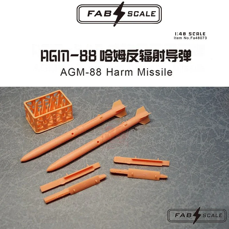 Fab scale 3D printing kit FA48073   Two AGM-88  Harm MissileItem  1/72  1/48