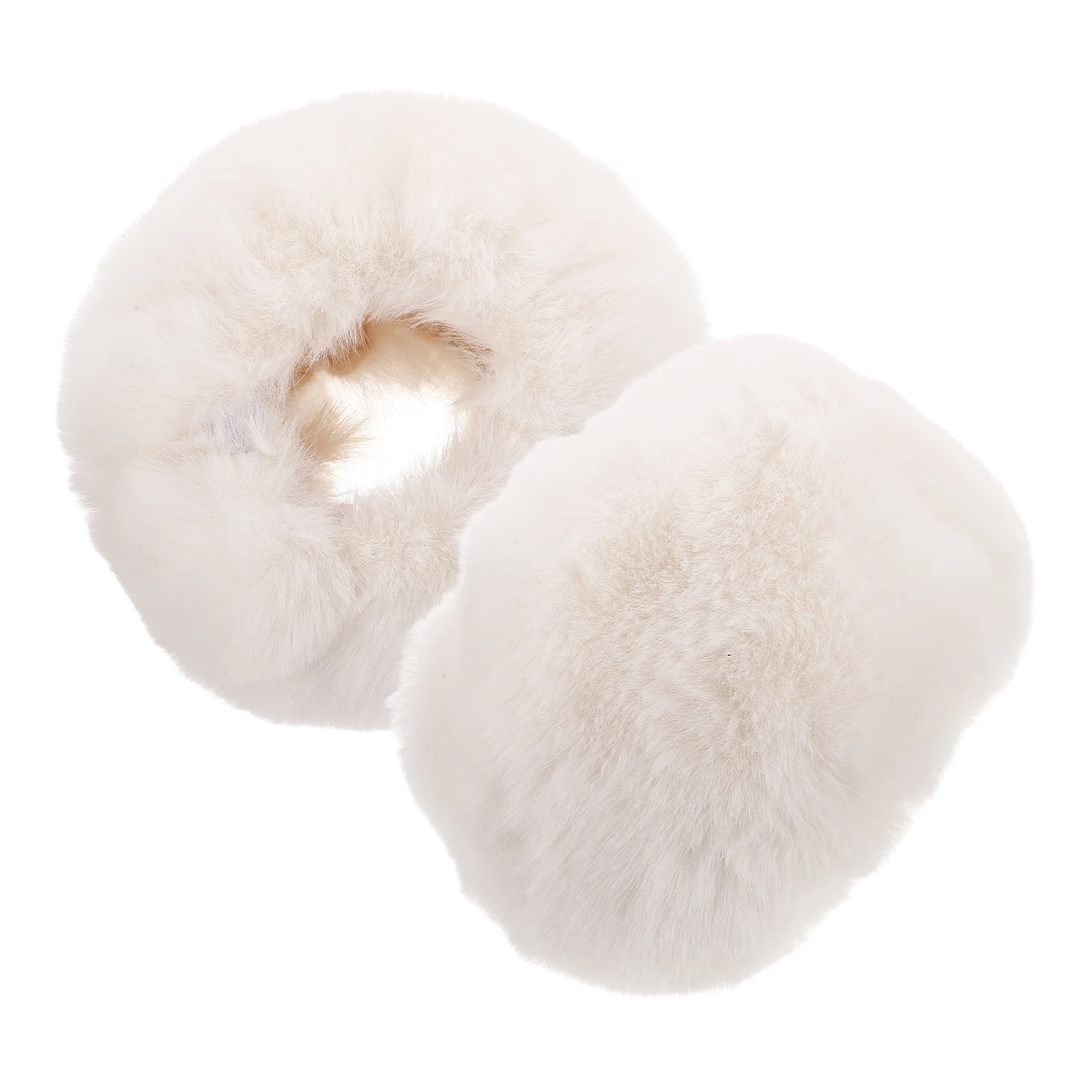 

Faux Wrist Cuffs Warm Arm Sleeves Women Rabbit Hair Winter Gloves Short Cuff Cozy H Ring Thermal Bracelets Arm Warmers