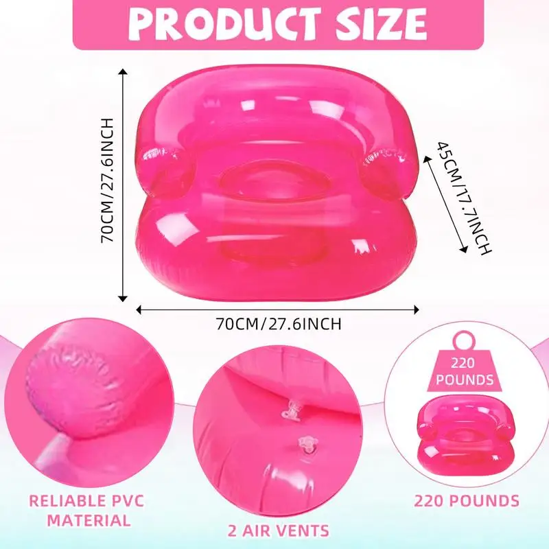 Nadmuchiwane krzesło dla dzieci Wodoodporne krzesło kempingowe dla dzieci Udźwig 220 funtów Wygodne siedzenie Przenośny leżak powietrzny Ergonomiczny