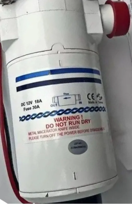 Electric Yacht Boat Toilet Pump 12V  24V  Comminution Pump.