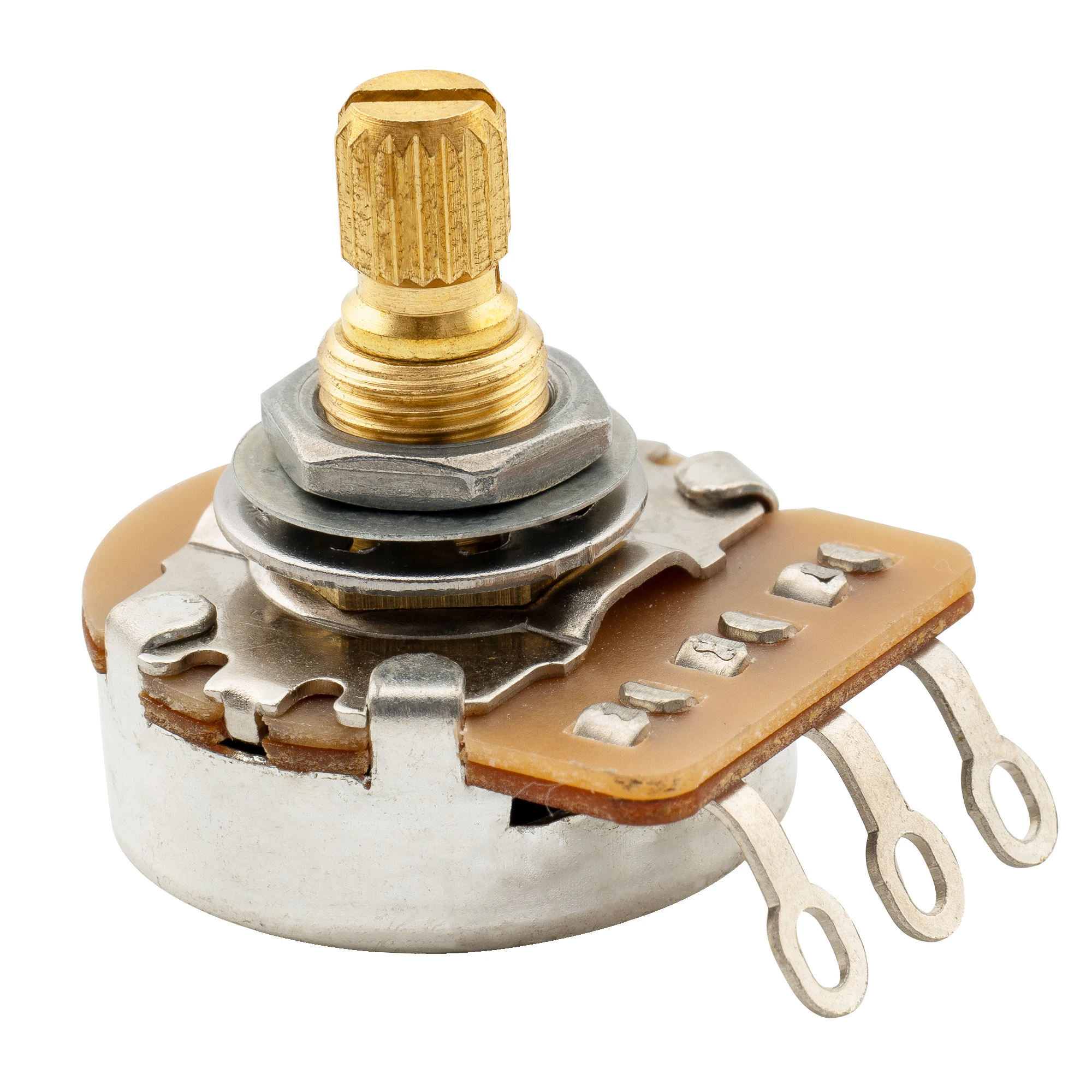 Musiclily Pro HD Full Brass Metric Pots Audio Taper Linear Taper Potentiometers for Electric Guitar Bass