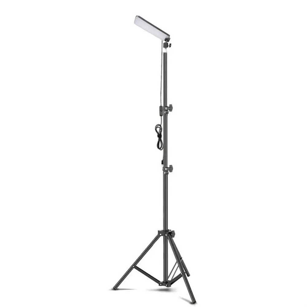 1.8M Camping Light Portable Light LED Work Lights With Stand for Camping Adjustable Telescoping Metal Tripod Camping Lights