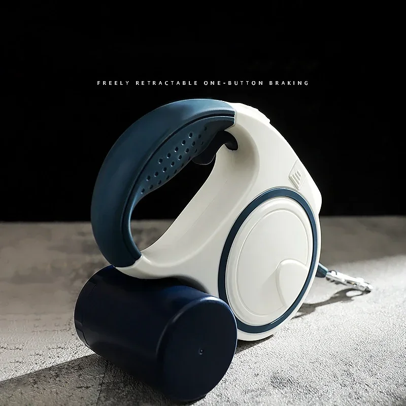 5 متر LED الكلب المقود التلقائي تلسكوبي ثنائي اللون الكلب المقود الكلب المشي مستلزمات الحيوانات الأليفة جميلة عصرية ومتعددة الألوان #6