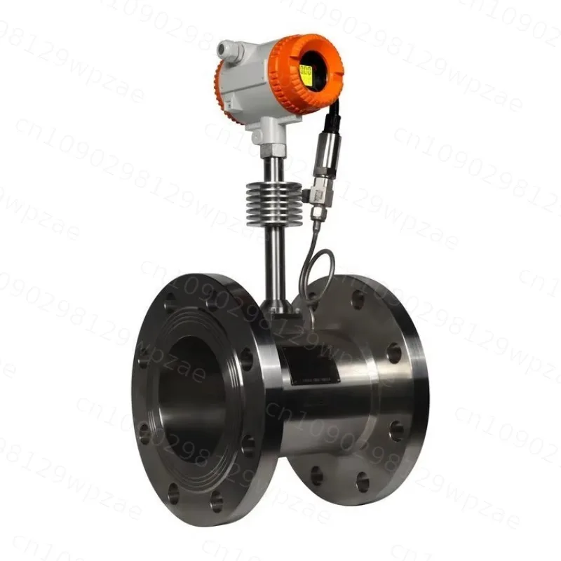 Electronic Digital Compressed Air Water Flow Meter Sensor Steam Type Gas Vortex Flow Meter OEM Customizable Price Included