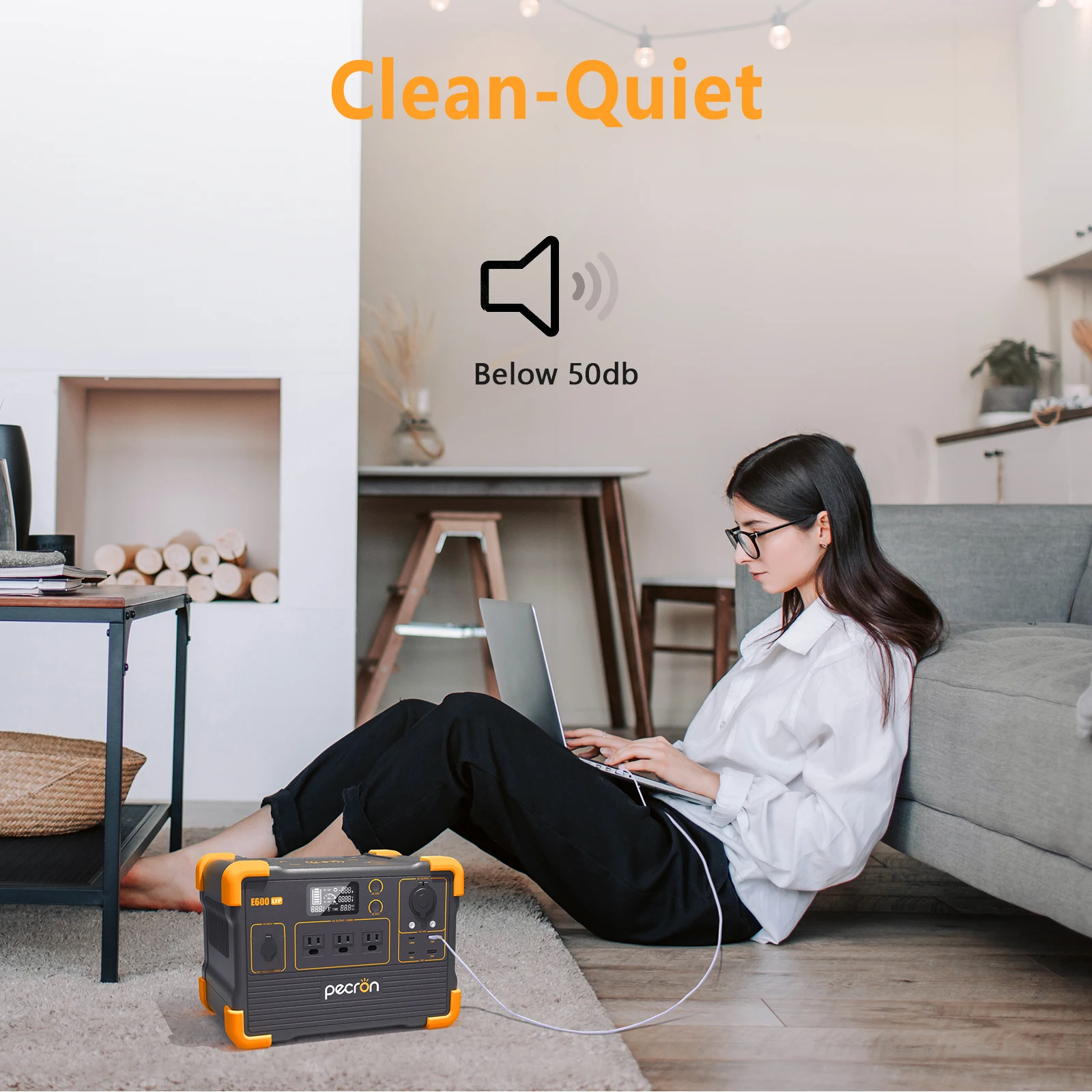 Refurbished-pecron E600LFP Portable Power Station 614Wh Solar Generator with 3X1200W AC Outlets LiFePO4 Battery Backup Outdoor