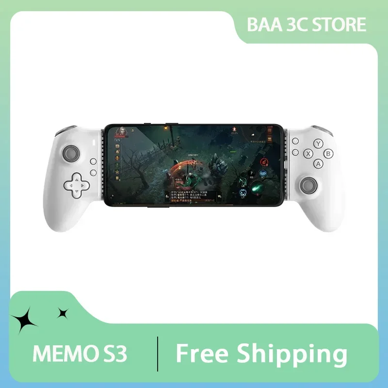 MEMO S3 Gamepad Type-C Mobile Phone Controller Low Delay Customized with Hall Effect Stick for Android Type C PS Cloud Game