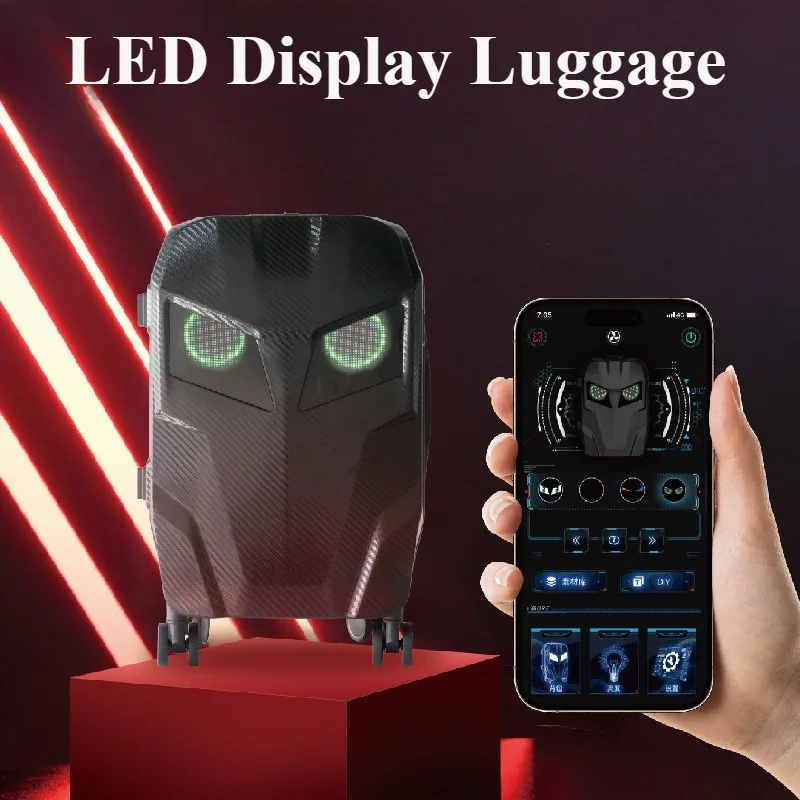 IntelligenceLEDLuggage Style，programmable screen，241-inch hard-spinner suitcase，DIYAnimation Function，