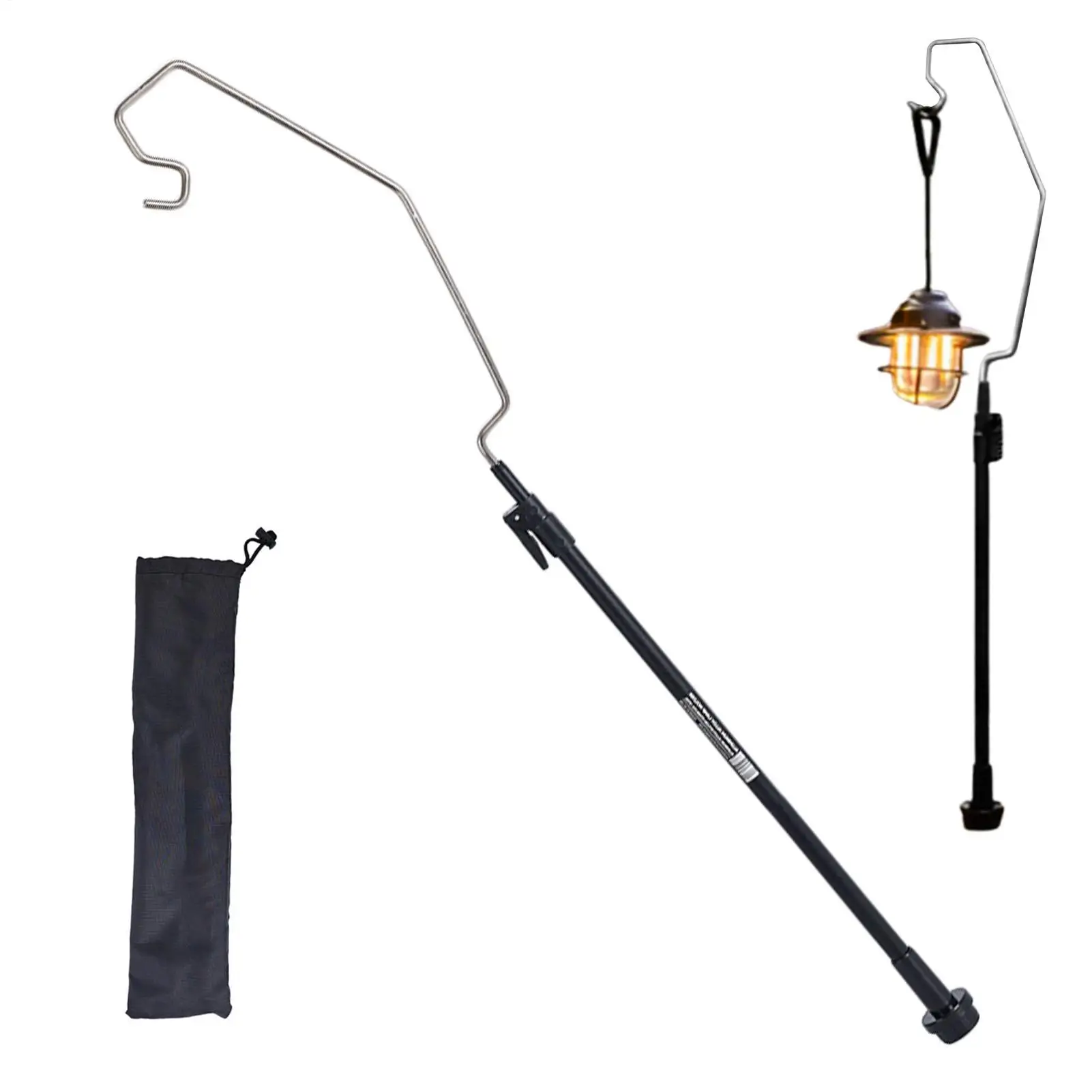 

Adjustable Rotating Lantern Stand Foldable Lamp Holder for Photography Camping, Night Fishing Tent Hiking, Portable Light Pole