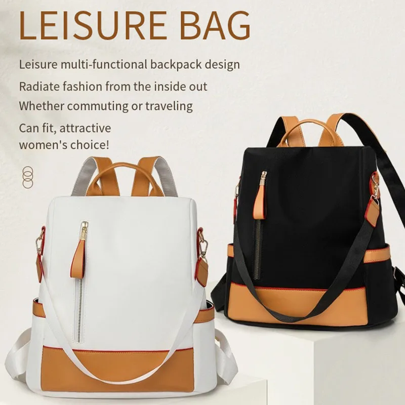 1 حقيبة ظهر جديدة، حقيبة سفر نسائية، حقيبة مدرسية عصرية مضادة للسرقة، النسخة الكورية من حقيبة الظهر ذات الملمس الناعم