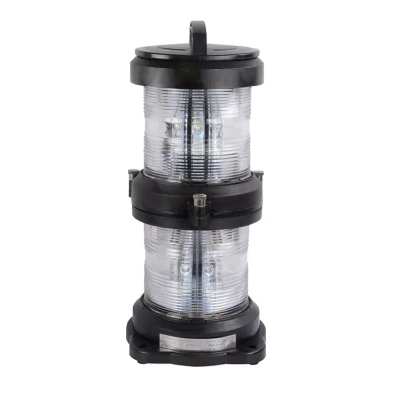 

High Quality CXH6-101PL LED Plastic Double-deck Round Light Navigation signal Marine Stern Light for Boat