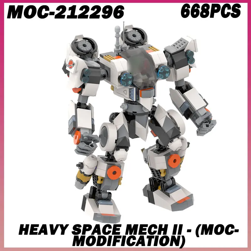 

668PCS MOC-21229 Heavy Space Mech II Mech Model Building Block Space War High-Tech Robot Flying Fighter Mech Brick Toy