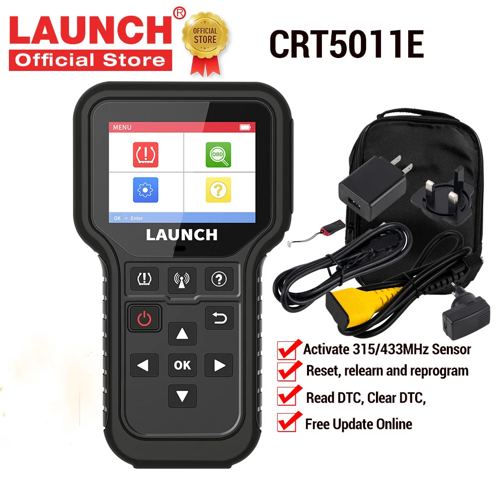 X431 Tire CRT5011E TPMS Activation Diagnostic Tool 433MHz Sensor Activation Programing Learning Reading OBD2 Scanner