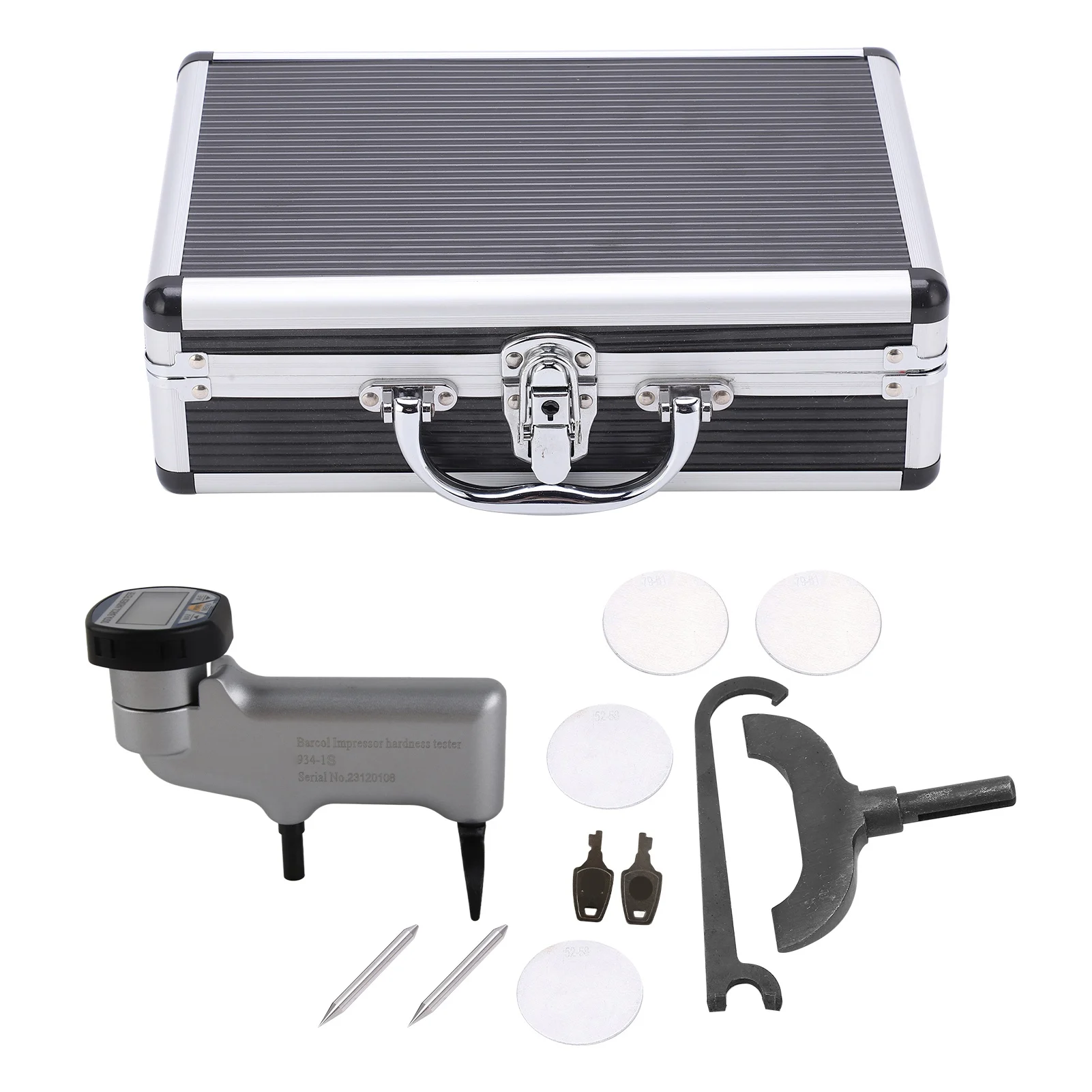 Durómetro Probador de dureza 934-1S Barcol Probador de dureza Herramienta de prueba de dureza digital para medidor de dureza de cobre de aleación de aluminio