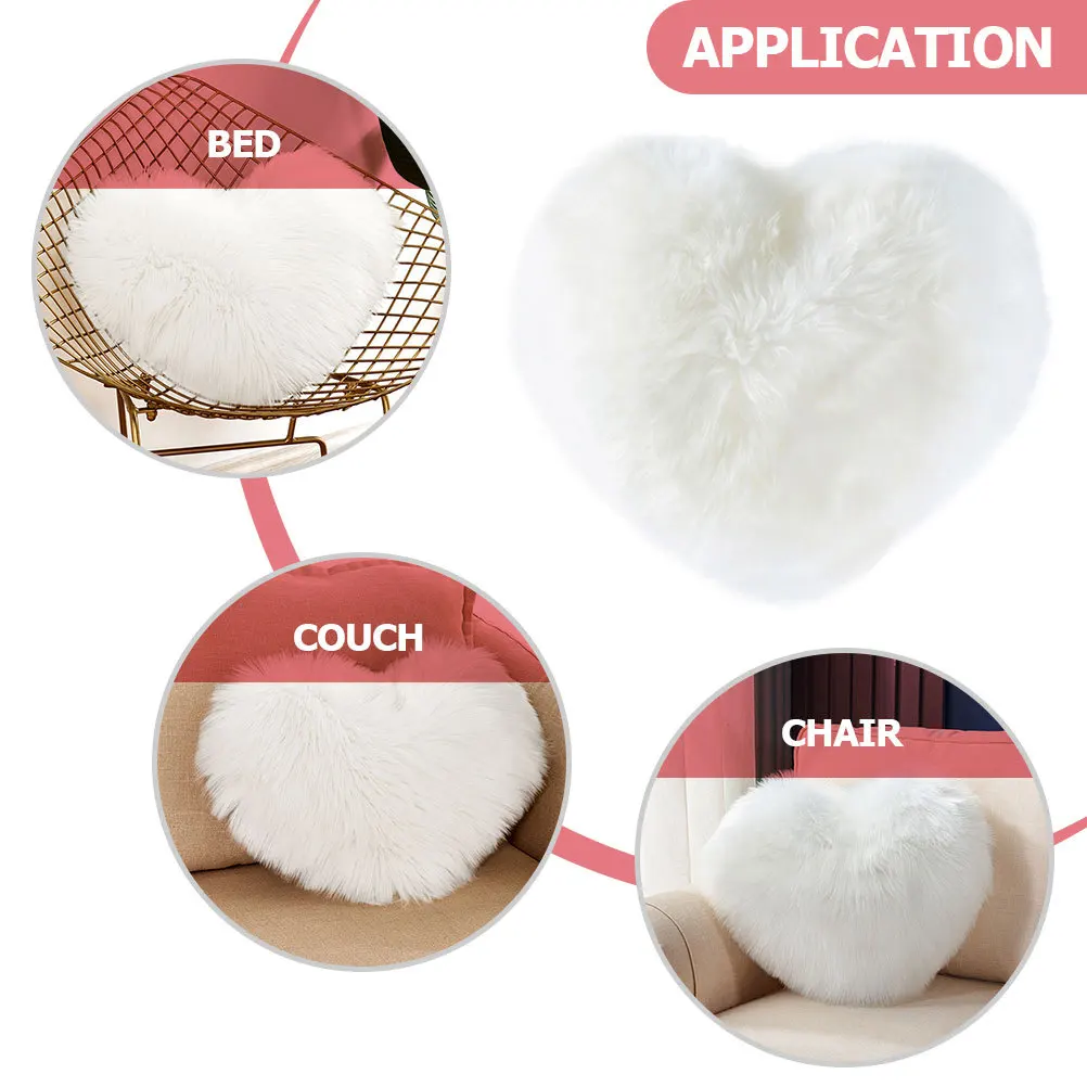 

Heart Throw Pillow Decorative Pillow For Home Sofa Bedroom Living Room Valentine'S Day Gift Kids Party Decor