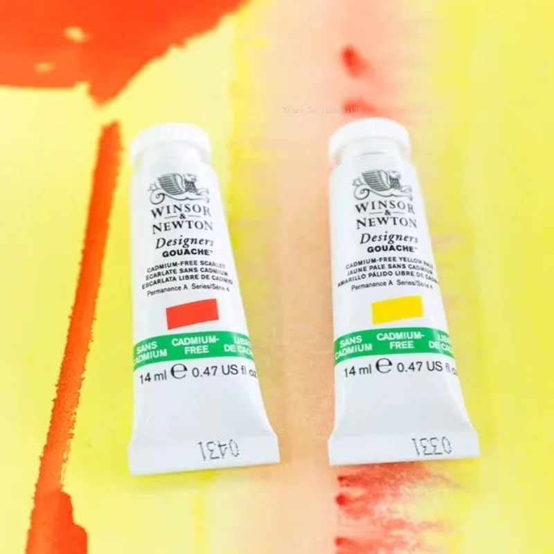 14ml/tuba Farby Gwaszowe Windsor Newton Designer, Kryjące Farby Akwarelowe do Rysowania Ręcznego, Ilustracji, Komiksów, Kolorowania, Pigmenty Artystyczne — zdjęcie produktu 3