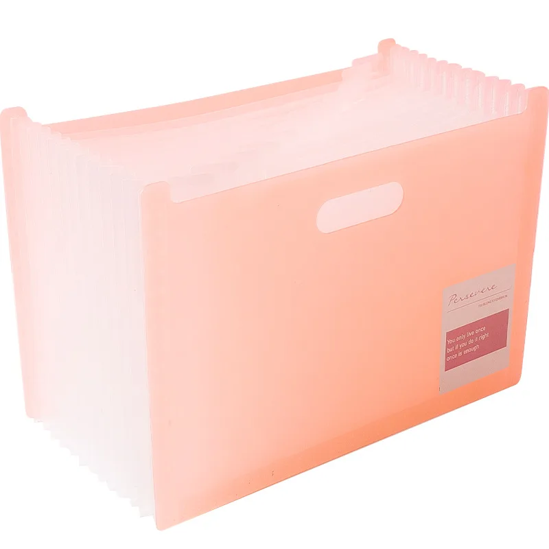 13Layer Folder Multilayer Vertical Organ Bag Classification Label Package Box Bag File Tray Paper Organizer Office Desk Storage