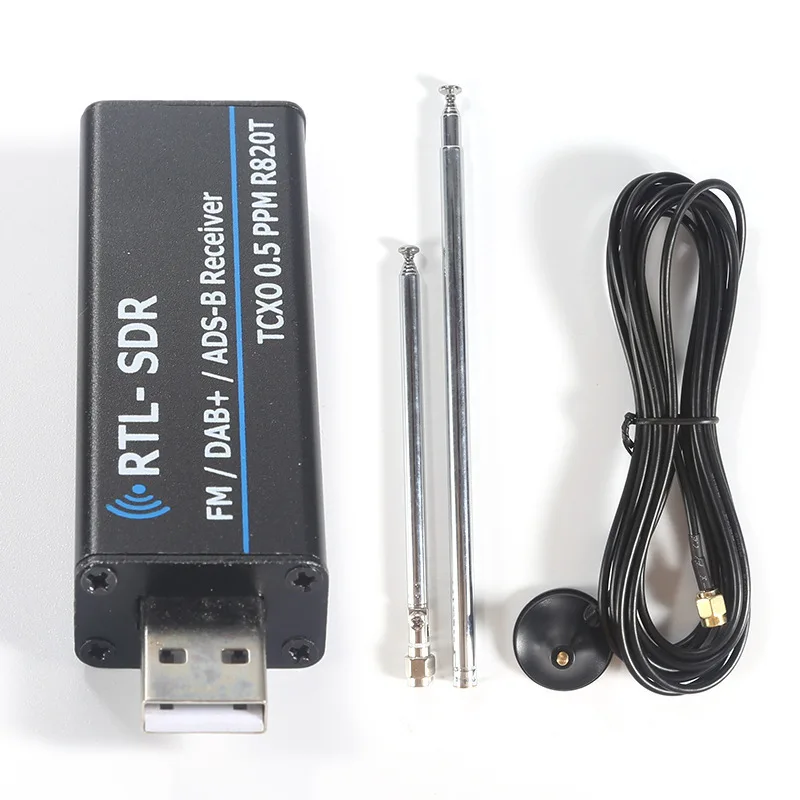 Portable RTL SDR Receiver USB Software Defined Radio Scanner Air Band Communication Signal Frequency Detection Tool