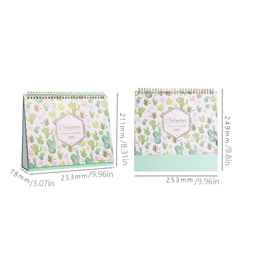 12-Month 2025 Desktop Calendar Efficient Scheduling To Do List English Desk Calendar Daily Planner Schedule Organizer