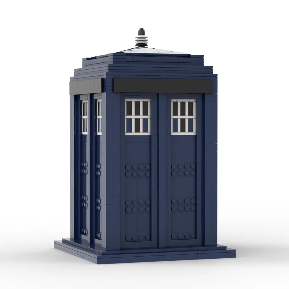 Moc viajando através de filmes médico tarardiseds portal whoed conjunto blocos de construção kits polícia cabine telefônica tijolos brinquedo presente do miúdo
