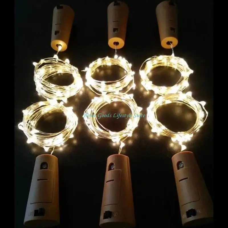E74E Butelki Lekka wodoodporna lampa metalowa tekstura idealna na Boże Narodzenie i wydarzenie