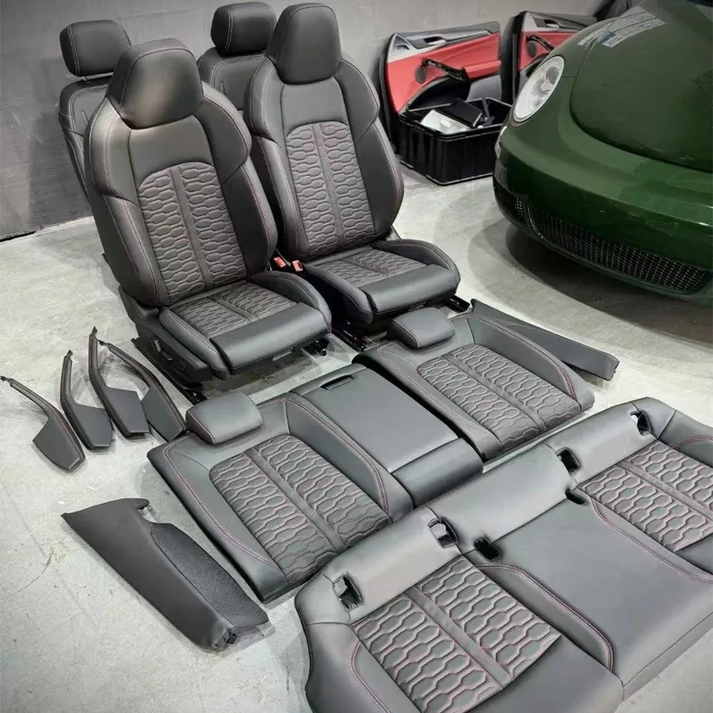 for Audi Full Set Leather Seat Covers Customized Colors and Patterns for Audi A4 A5 A6 A7 A8 Q5 Q7