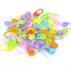 100 Pcs/Pack Mini Knitting Crochet Locking Stitch Markers Can Baby Greeting Card Plastic Markers Holder Needle Clip Craft