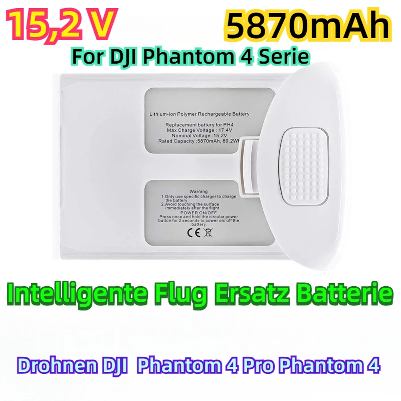 For DJI Phantom 4 Serie Drohnen DJI  Phantom 4 Pro Phantom 4 15,2 V 5870mAh Intelligente Flug Ersatz Batterie