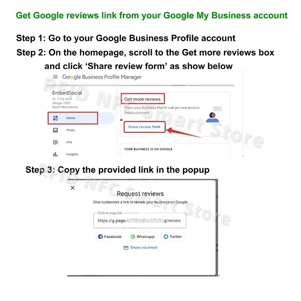 13.56MHz NFC215 칩 블랭크 태그 (흰색/검은색) - 504바이트 - 소셜 미디어, 구글 리뷰 RFID 스탠드 디스플레이용 무패턴