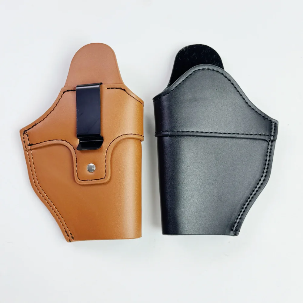 

New Hidden 92 Type 92B Leather Pistol Case Tactical Universal with Clip Hidden Cowhide Gun Bag