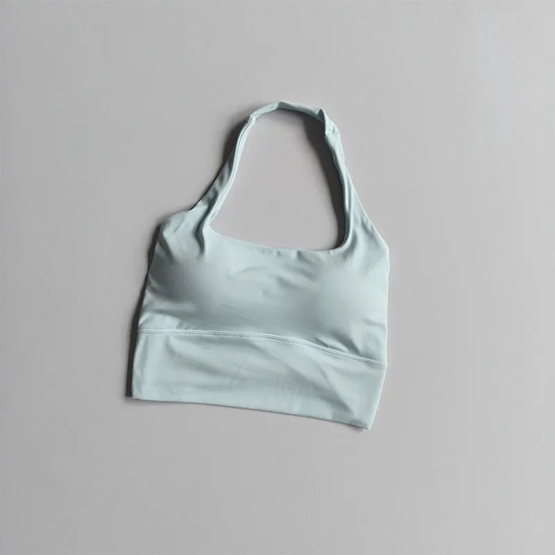 Neues Neckholder-Schönheitsrücken-Yoga-Top für Damen, Sommer, Ein-Körbchen, schnelltrocknend, Sport-Fitness-Top, Pilates-Sport-BH, Gym-Bekleidung – Detail 7