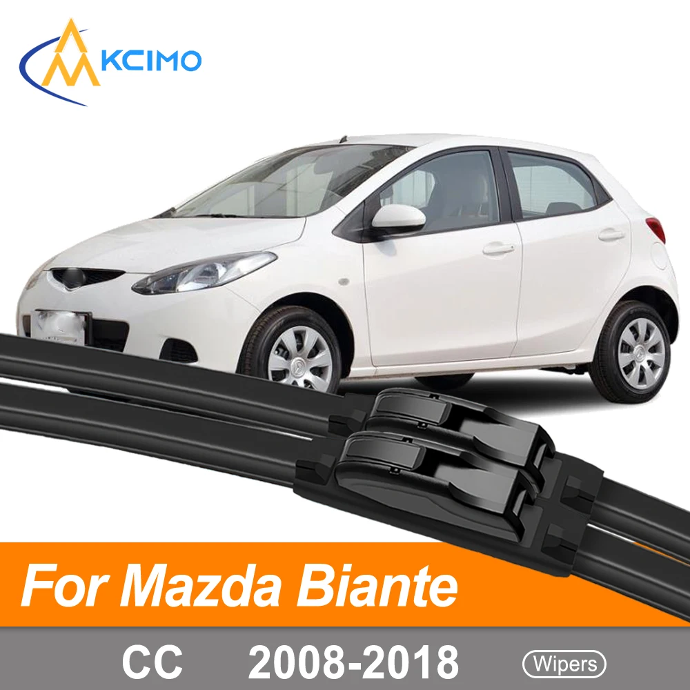 

2Pcs/Set Front Windshield Wipers For Mazda Biante CC 2008-2018，Wiper Blades Durable Rubber，Easy Installation for All-Weather