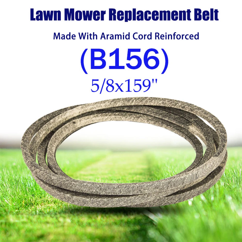 

High Strength Aramid Cord V-Belt B156 5/8x159" Compatible with Husqvarna 510201201 539106884