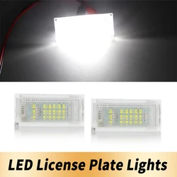2PCS Canbus 6000K White LED License Number Plate Light For BMW E46 2D 1998-2003 M3 Coupe 2000-2001 51137031085 Car Accessories