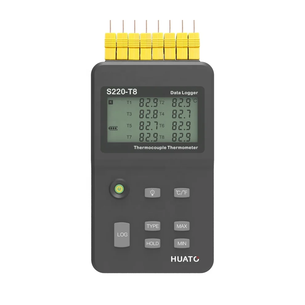 

Thermal measuring instruments 8 Channels S220-T8 T type Thermocouple dataloggers monitor for food industry