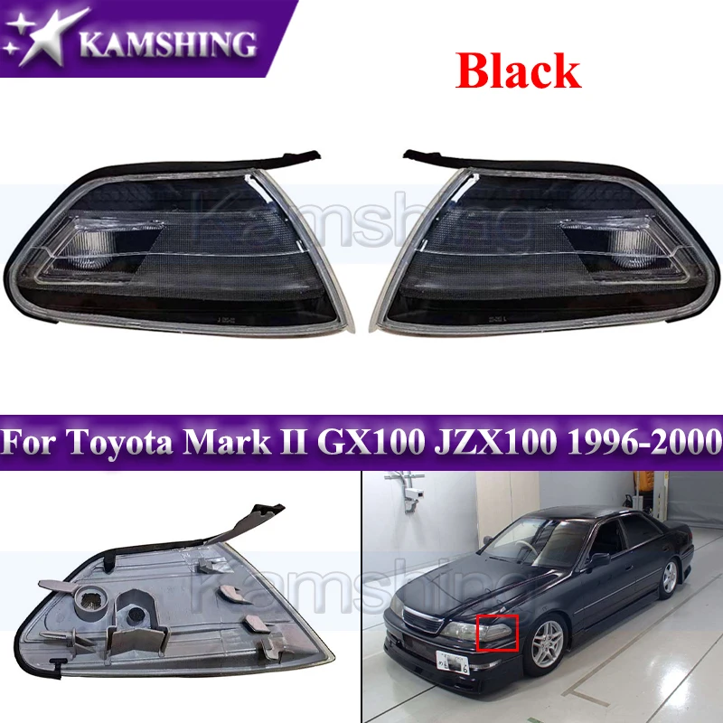 

1pair Front Turn Signal Lamp For Toyota Mark II GX100 JZX100 1996-2000 Corner Light Headlight Marker Lamp Side Fender Lights