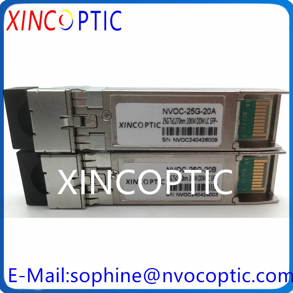 Imagem -04 - Módulo de Ligação Óptica de Fibra para Huawei Mikrotik Cisco 25g Bidi Wdm sm Sfp28 1270nm 1330nm 20km Único Modo lc