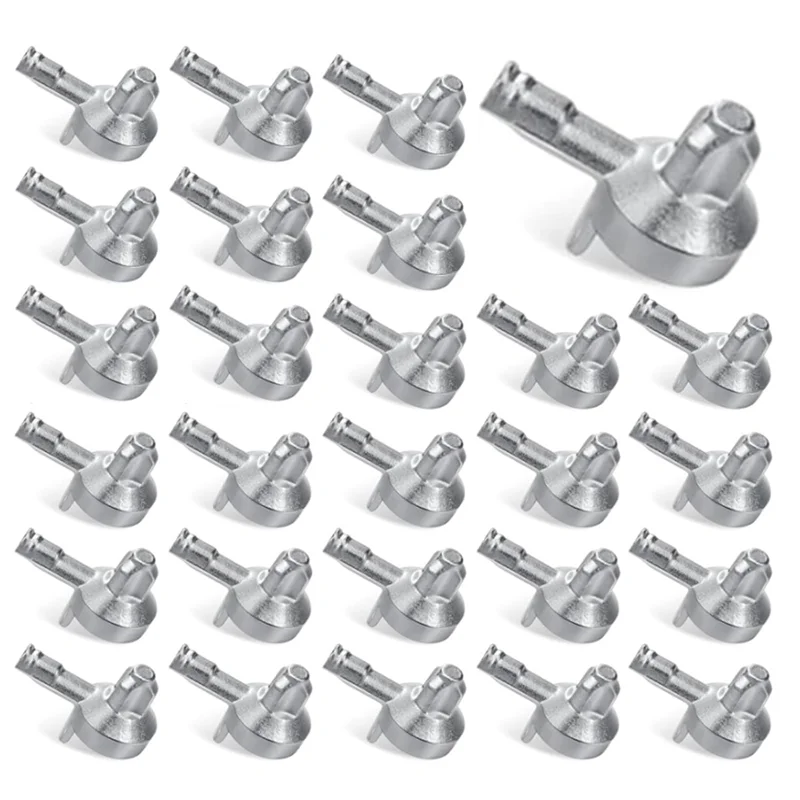 LLCS-30PCS Bookshelf Pegs - Shelf Pins For Part 131372, Premium Zinc Alloy Shelf Support Pegs, Fits Wood Cabinets & Shelves
