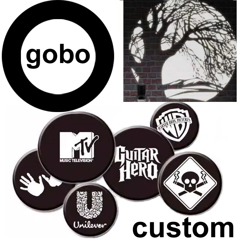 ارتفاع درجة الحرارة شعار Gobo مخصص ثلاثة في واحد تتحرك رئيس مصباح Led العارض الرسومات نمط قطع الأضواء المرحلة المسار الخفيفة