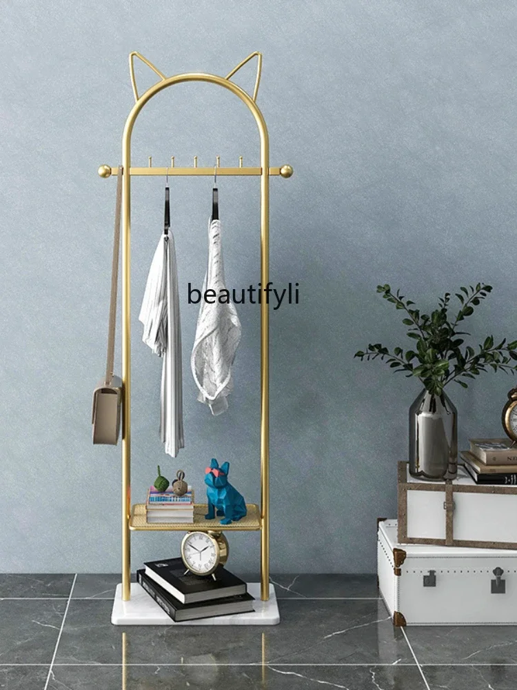 Nordic Coat Rack Hanger Indoor Light Luxury Living Room Simple Modern Floor Bag Hanging Rack