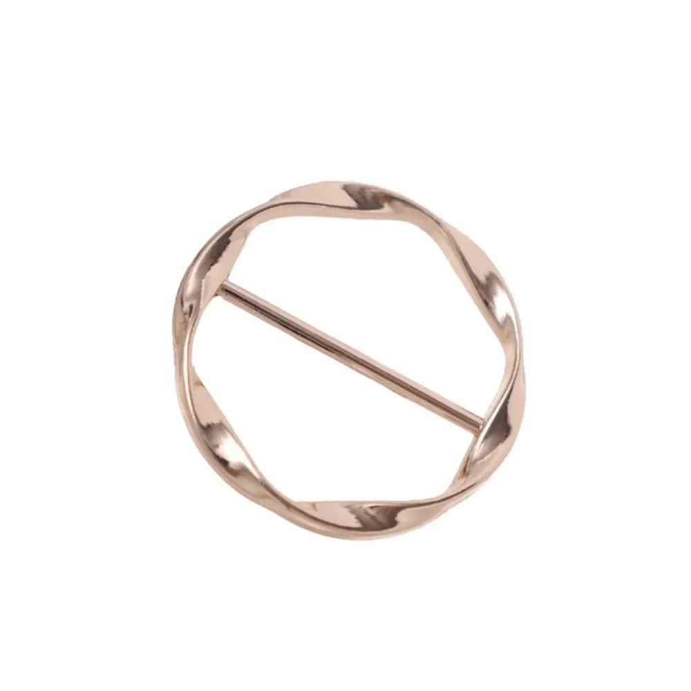 

Броши с круглым угловым краем на талии, металлические простые хиджабы, шелковый шарф, кольцо, зажим, модные ювелирные аксессуары, пуговицы для женщин и женщин