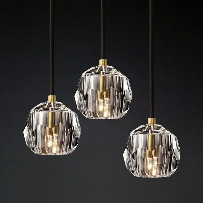 

Modern Luxury K9 Crystal Pendant Lights Led Nordic Gold Hanging Lamp for Living Room Kitchen Light Fixtures Luminaire Home Decor