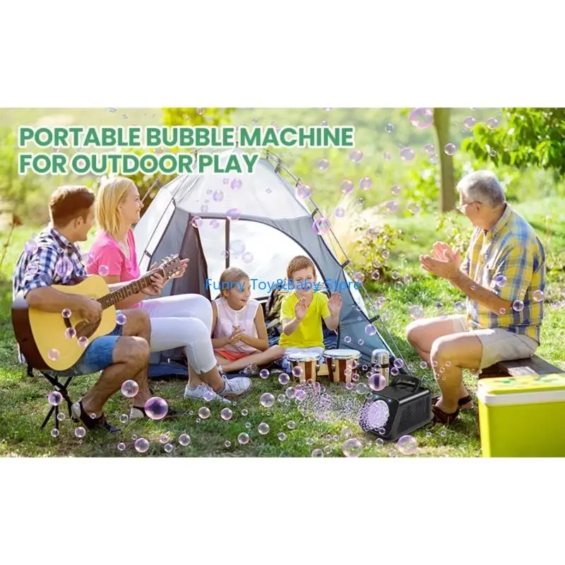 ماكينة فقاعات كهربائية ذات 26 فتحة محمولة باليد عالية الإخراج لحفلات المناسبات الخارجية والفقاعات الكبيرة والداخلية C90B